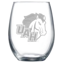 University of Alabama in Huntsville Polar Camel 9 oz. Stemless Wine Glass