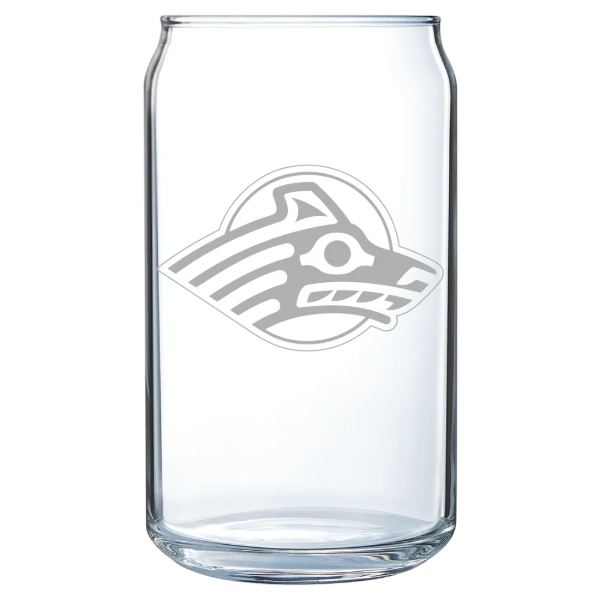 University of Alaska Anchorage Polar Camel 16 oz. Can Glass