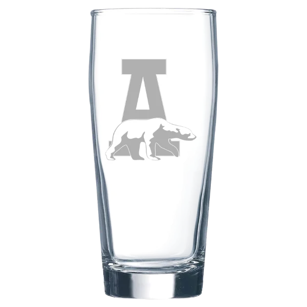 University of Alaska Fairbanks Polar Camel 16 oz. Willi Becher Beer Glass