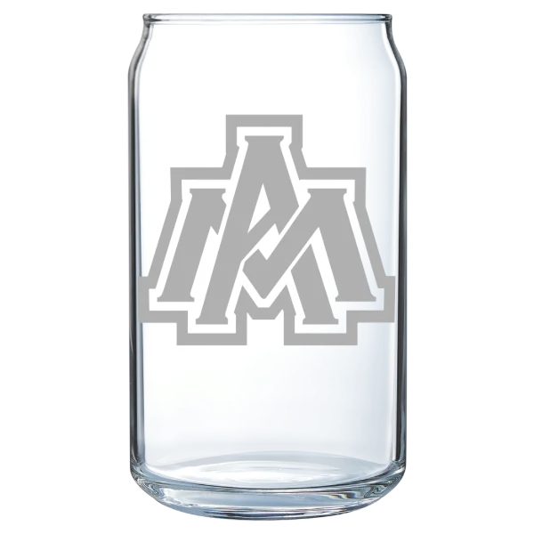 University of Arkansas, Monticello Polar Camel 16 oz. Can Glass