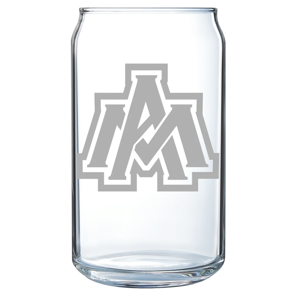 University of Arkansas, Monticello Polar Camel 16 oz. Can Glass