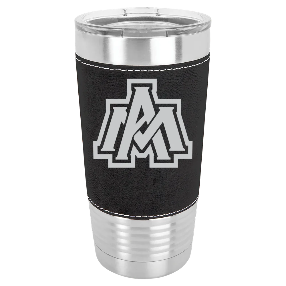 University of Arkansas, Monticello Polar Camel 20 oz. Leatherette Grip Tumbler with Standard Lid