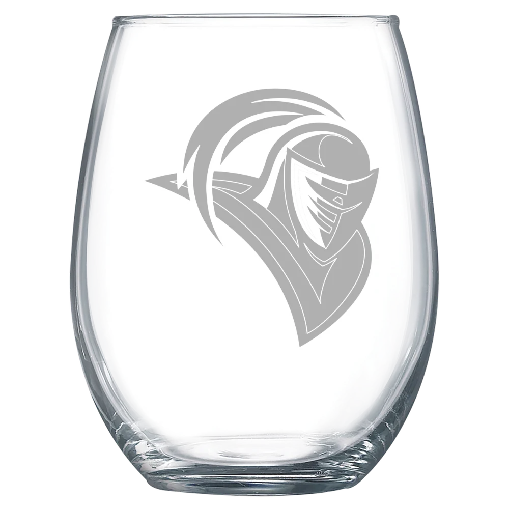 University of Bridgeport Polar Camel 15 oz. Stemless Wine Glass