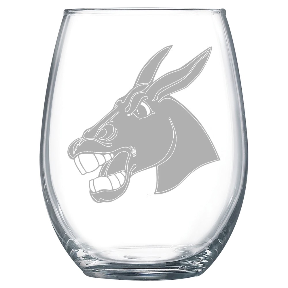 University of Central Missouri Polar Camel 15 oz. Stemless Wine Glass