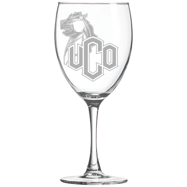 University of Central Oklahoma Polar Camel 10 1/2 oz. Wine Glass