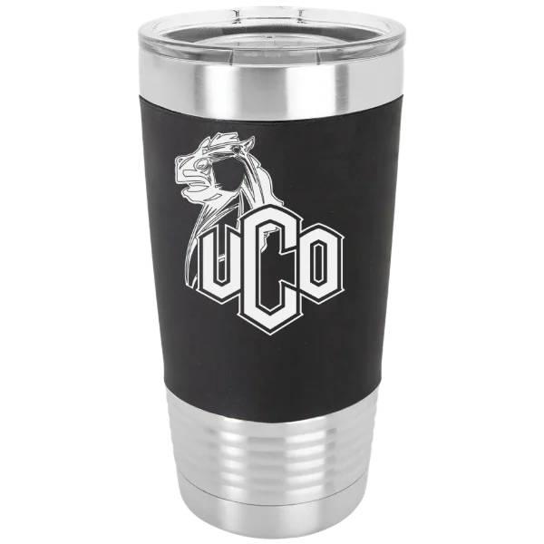 University of Central Oklahoma Polar Camel 20 oz. Silicone Grip Tumbler with Standard Lid