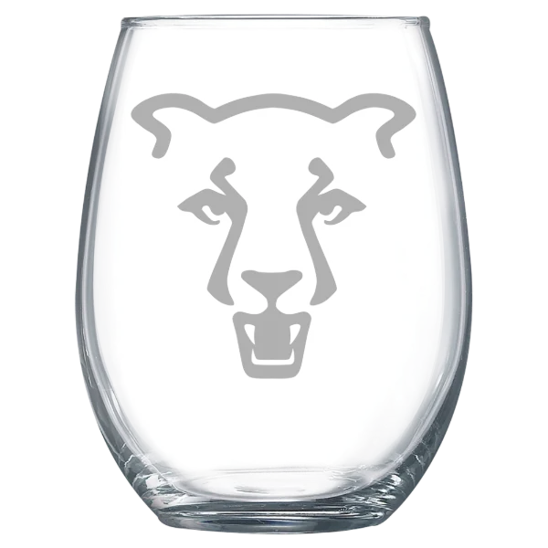 University of Colorado Colorado Springs Polar Camel 15 oz. Stemless Wine Glass