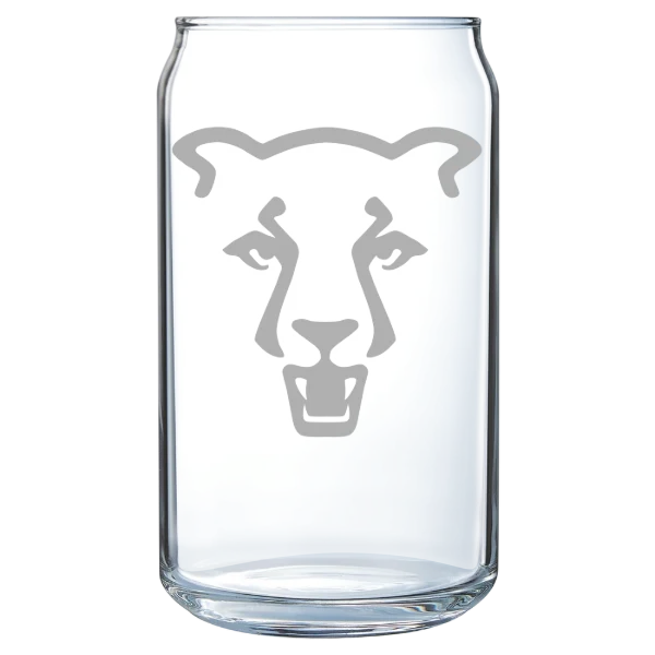 University of Colorado Colorado Springs Polar Camel 16 oz. Can Glass