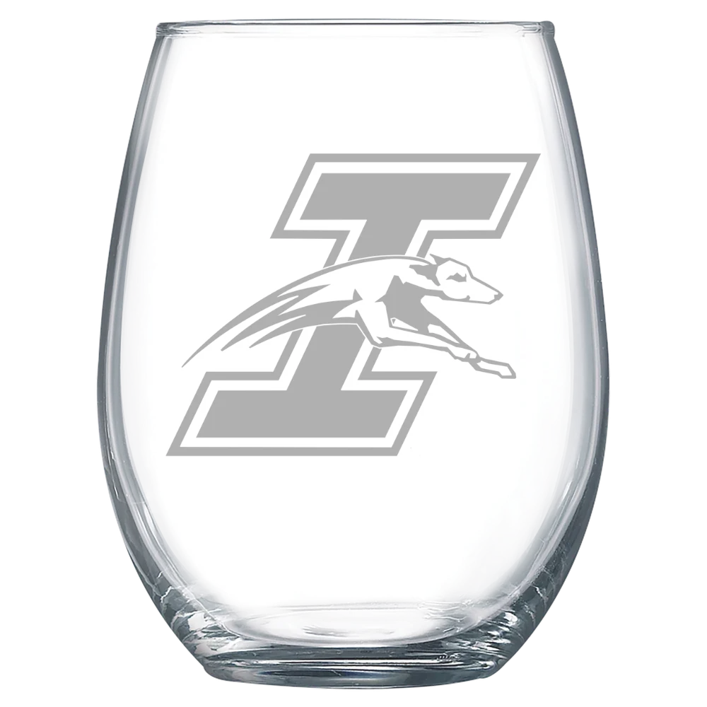 University of Indianapolis Polar Camel 15 oz. Stemless Wine Glass
