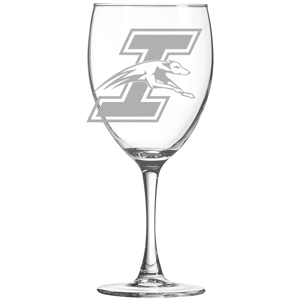 University of Indianapolis Polar Camel 10 1/2 oz. Wine Glass