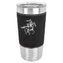 University of Jamestown Polar Camel 20 oz. Leatherette Grip Tumbler with Standard Lid