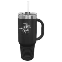 University of Jamestown Polar Camel 40 oz. Travel Mug with Snap Lid & Straw