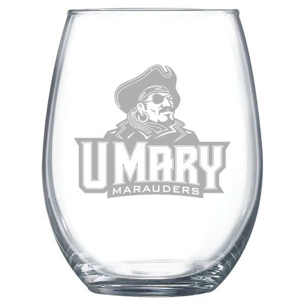 University of Mary Polar Camel 15 oz. Stemless Wine Glass