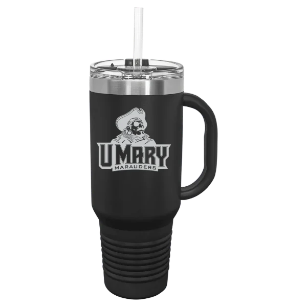 University of Mary Polar Camel 40 oz. Travel Mug with Snap Lid & Straw