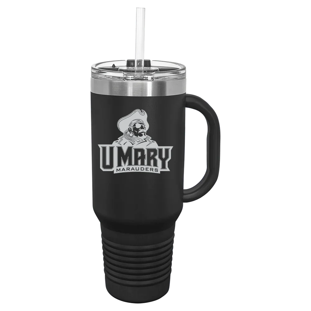 University of Mary Polar Camel 40 oz. Travel Mug with Snap Lid & Straw