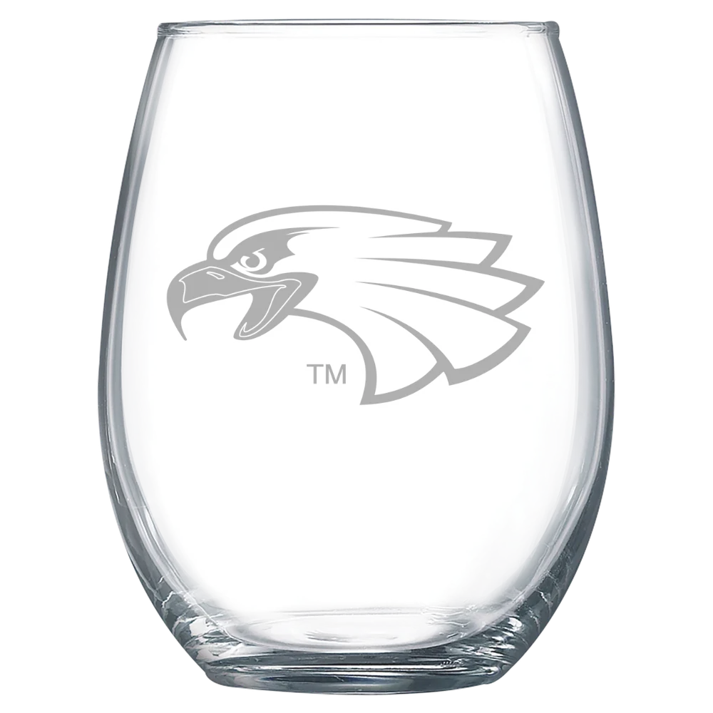 University of Minnesota, Crookston Polar Camel 15 oz. Stemless Wine Glass