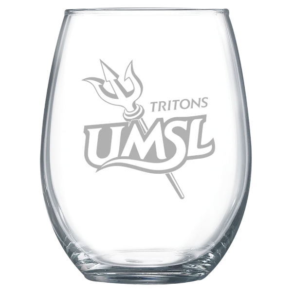 University of Missouri-St. Louis Polar Camel 15 oz. Stemless Wine Glass