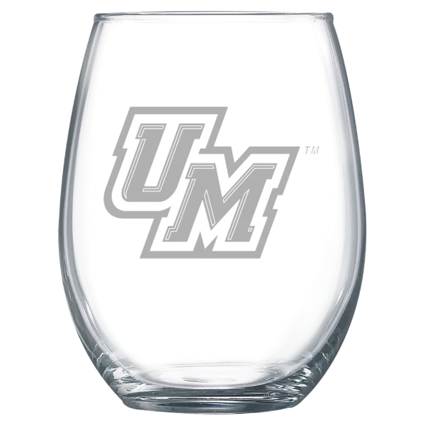 University of Montevallo Polar Camel 15 oz. Stemless Wine Glass
