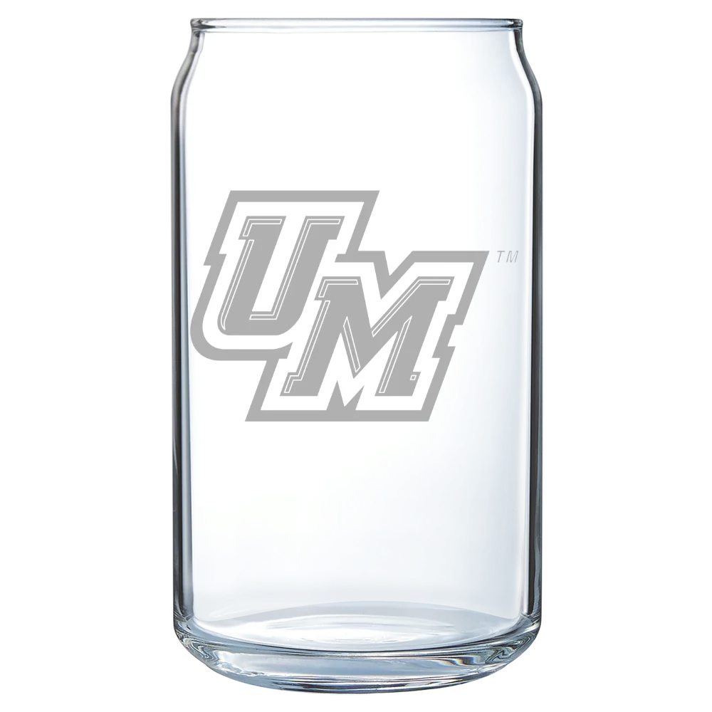 University of Montevallo Polar Camel 16 oz. Can Glass