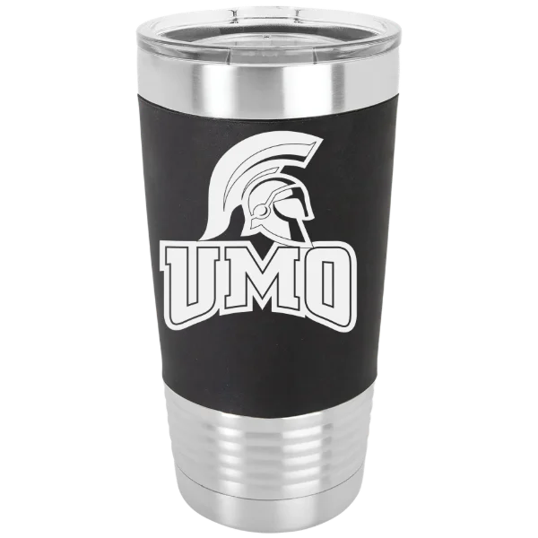 University of Mount Olive Polar Camel 20 oz. Silicone Grip Tumbler with Standard Lid