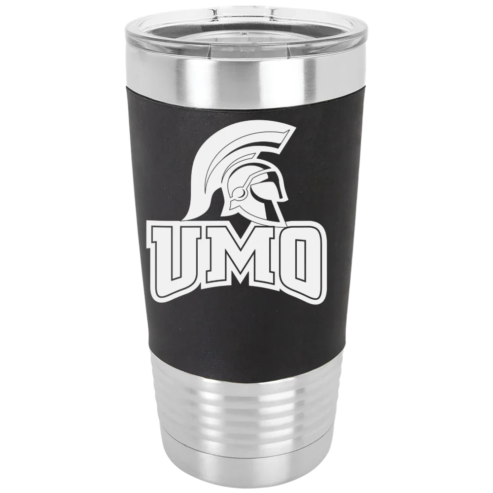 University of Mount Olive Polar Camel 20 oz. Silicone Grip Tumbler with Standard Lid