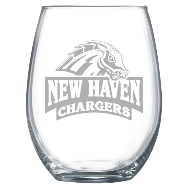 University of New Haven Polar Camel 15 oz. Stemless Wine Glass