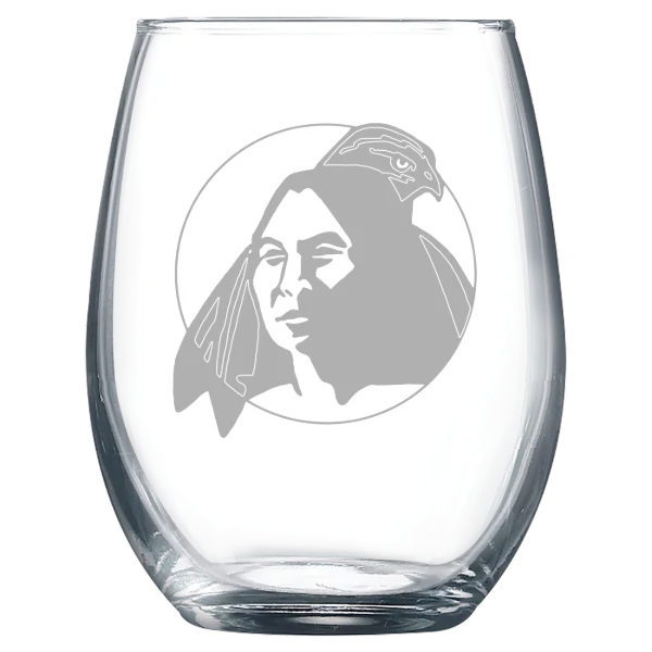 University of North Carolina at Pembroke Polar Camel 9 oz. Stemless Wine Glass