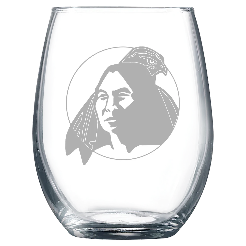University of North Carolina at Pembroke Polar Camel 9 oz. Stemless Wine Glass