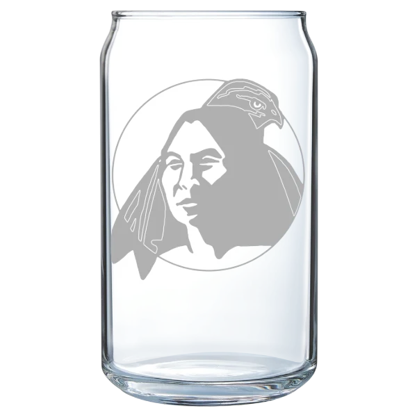 University of North Carolina at Pembroke Polar Camel 16 oz. Can Glass