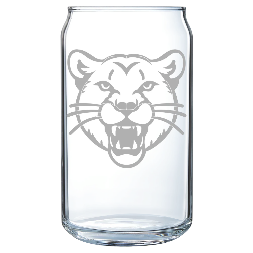 University of Pittsburgh, Johnstown Polar Camel 16 oz. Can Glass