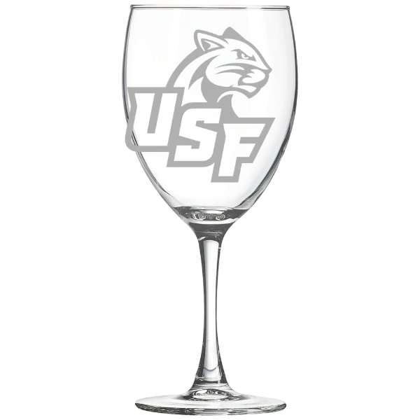 University of Sioux Falls Polar Camel 10 1/2 oz. Wine Glass