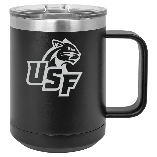 University of Sioux Falls Polar Camel 15 oz. Mug with Slider Lid