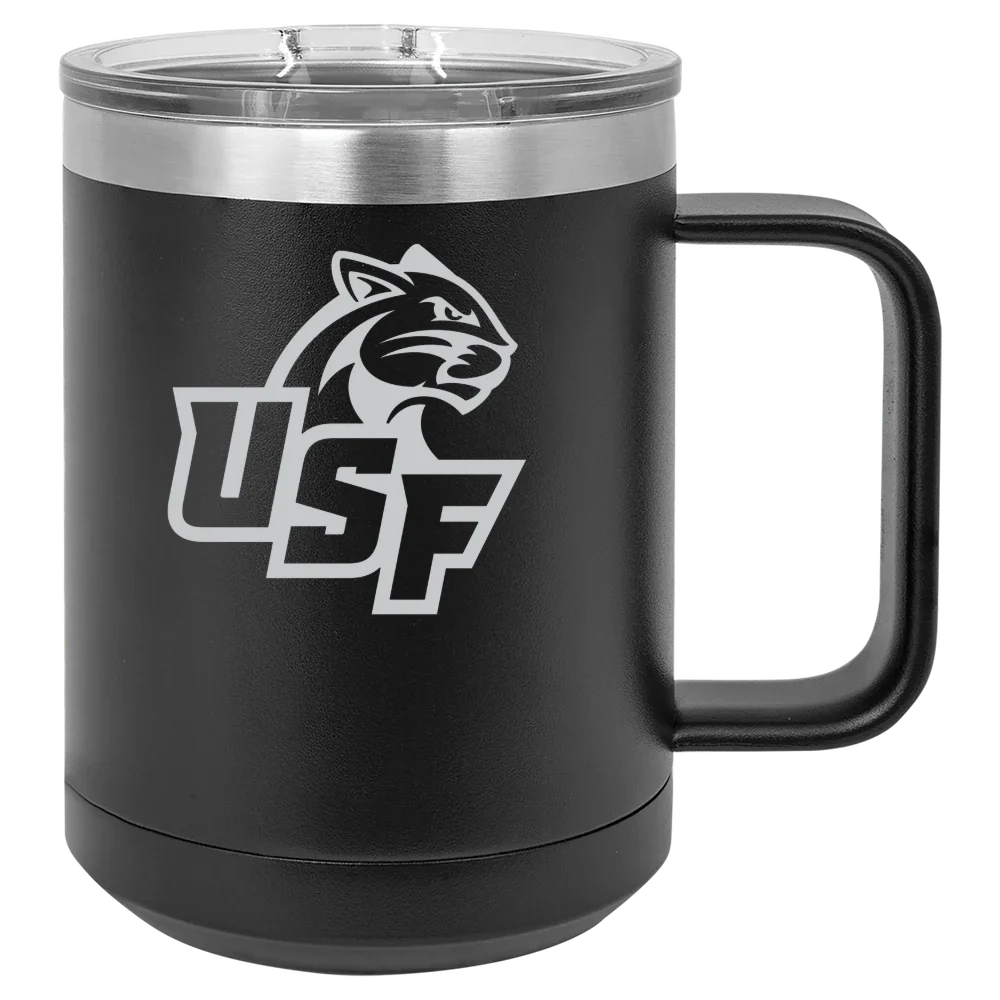 University of Sioux Falls Polar Camel 15 oz. Mug with Slider Lid