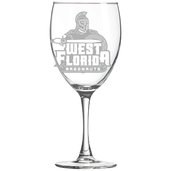 University of West Florida Polar Camel 10 1/2 oz. Wine Glass