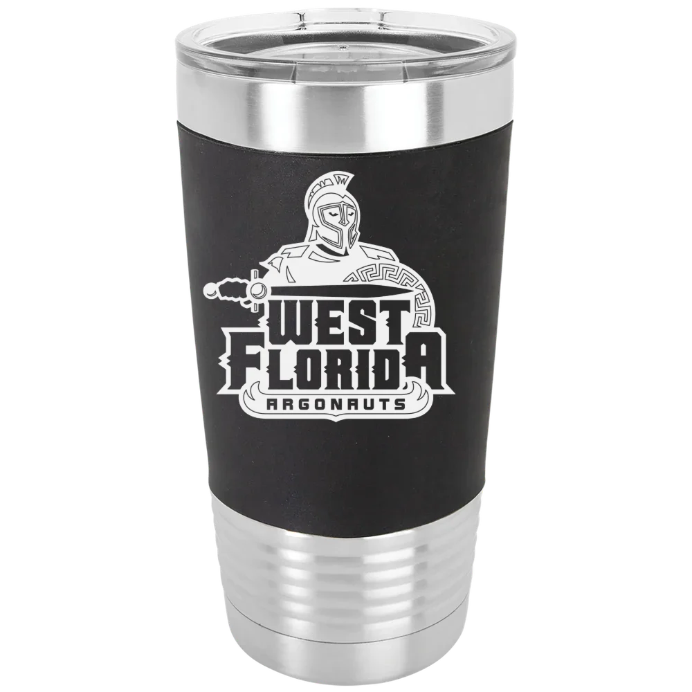 University of West Florida Polar Camel 20 oz. Silicone Grip Tumbler with Standard Lid
