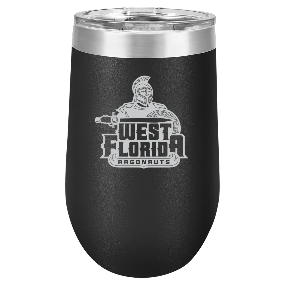 University of West Florida Polar Camel 16 oz. Stemless Wine Tumbler