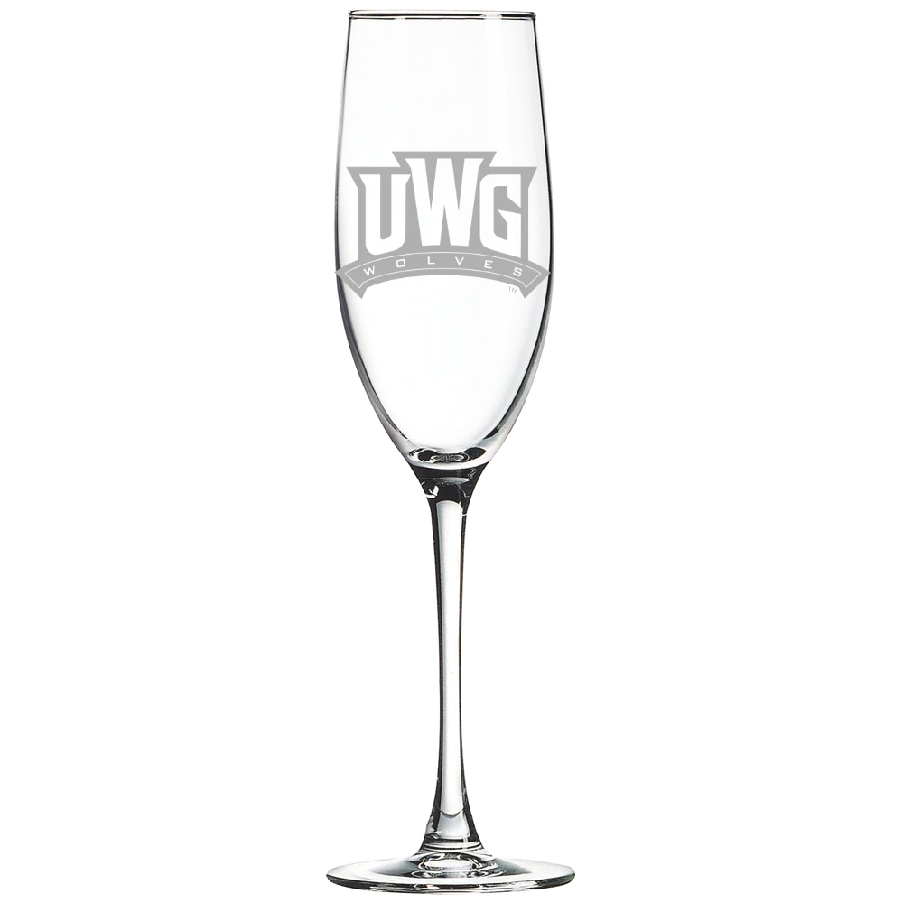 University of West Georgia Polar Camel 8 oz. Champagne Flute