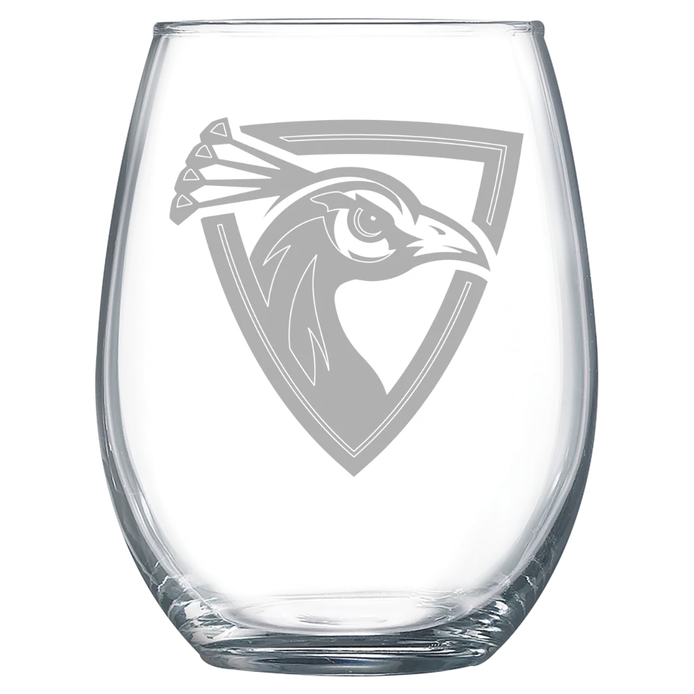 Upper Iowa University Polar Camel 15 oz. Stemless Wine Glass