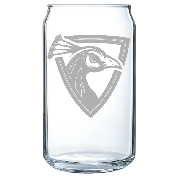 Upper Iowa University Polar Camel 16 oz. Can Glass