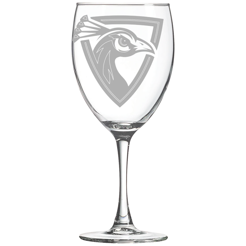 Upper Iowa University Polar Camel 10 1/2 oz. Wine Glass