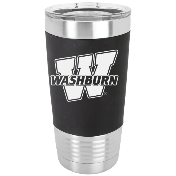 Washburn University Polar Camel 20 oz. Silicone Grip Tumbler with Standard Lid