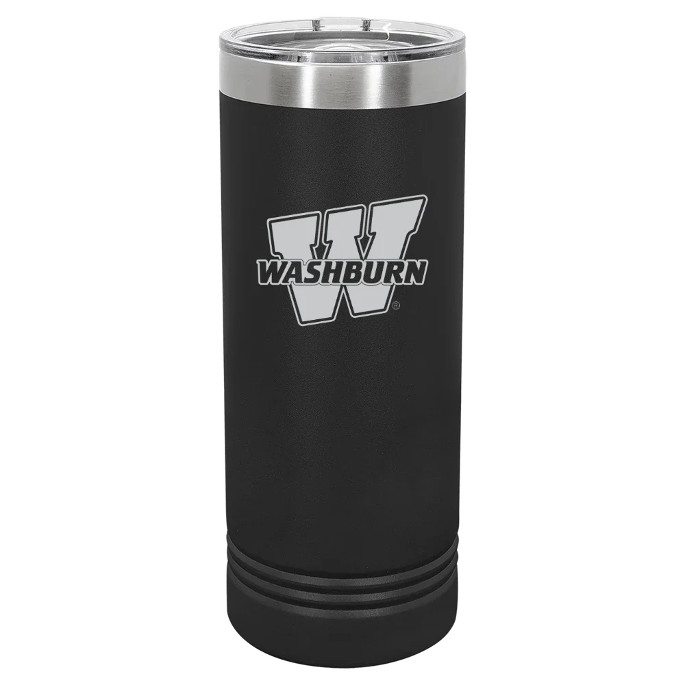 Washburn University Polar Camel 22 oz. Skinny Tumbler with Slider Lid