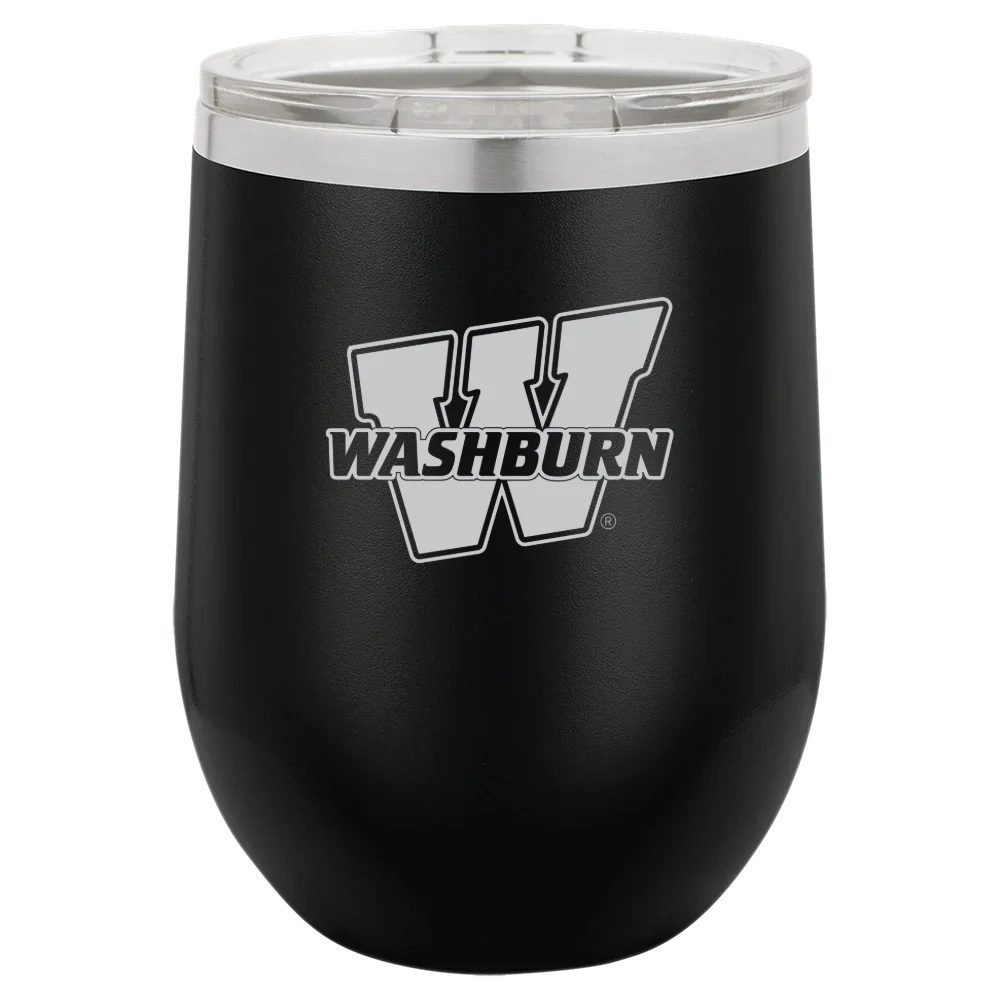 Washburn University Polar Camel 12 oz. Stemless Wine Tumbler