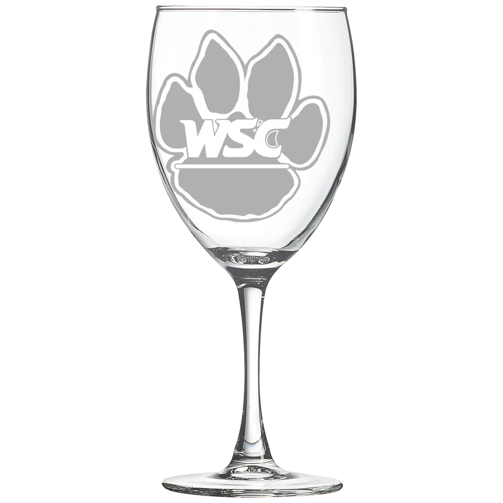 Wayne State College (Nebraska) Polar Camel 10 1/2 oz. Wine Glass