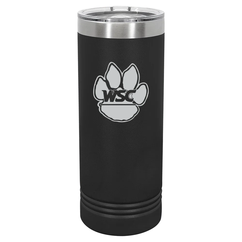 Wayne State College (Nebraska) Polar Camel 22 oz. Skinny Tumbler with Slider Lid