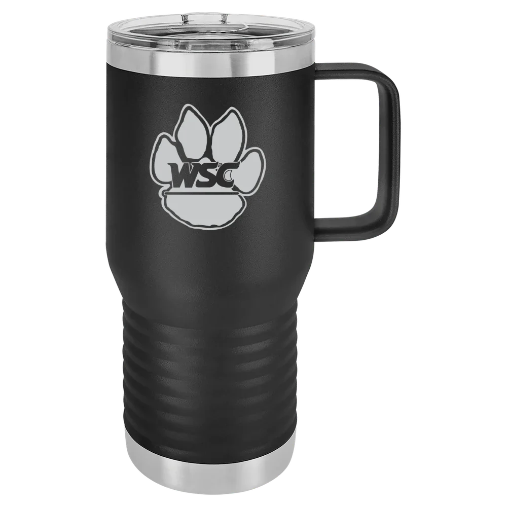 Wayne State College (Nebraska) Polar Camel 20 oz. Travel Mug with Slider Lid
