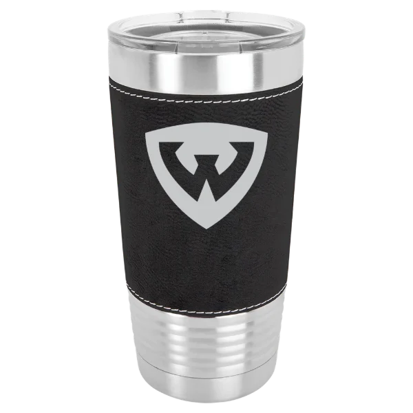Wayne State University (Michigan) Polar Camel 20 oz. Leatherette Grip Tumbler with Standard Lid