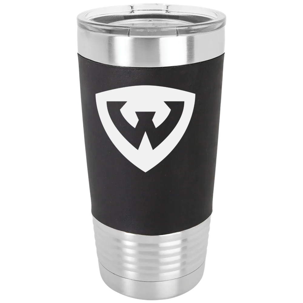 Wayne State University (Michigan) Polar Camel 20 oz. Silicone Grip Tumbler with Standard Lid