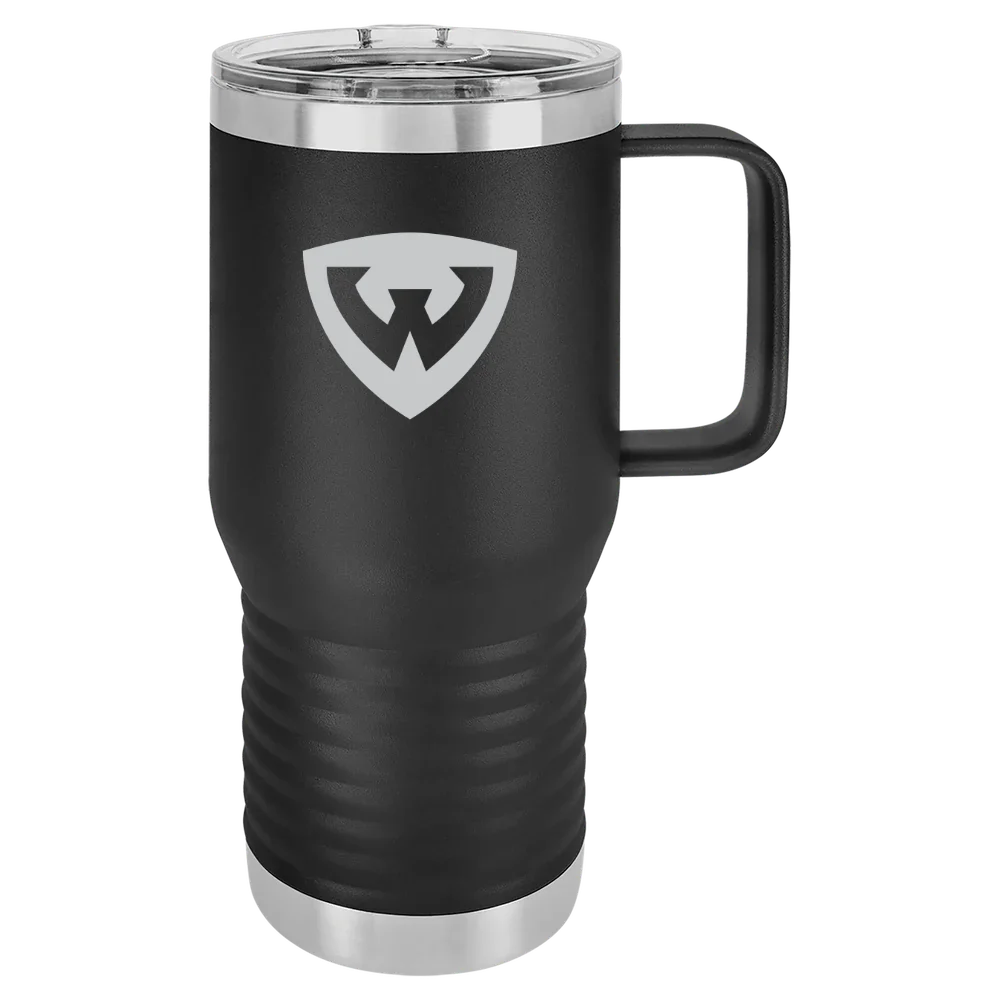 Wayne State University (Michigan) Polar Camel 20 oz. Travel Mug with Slider Lid