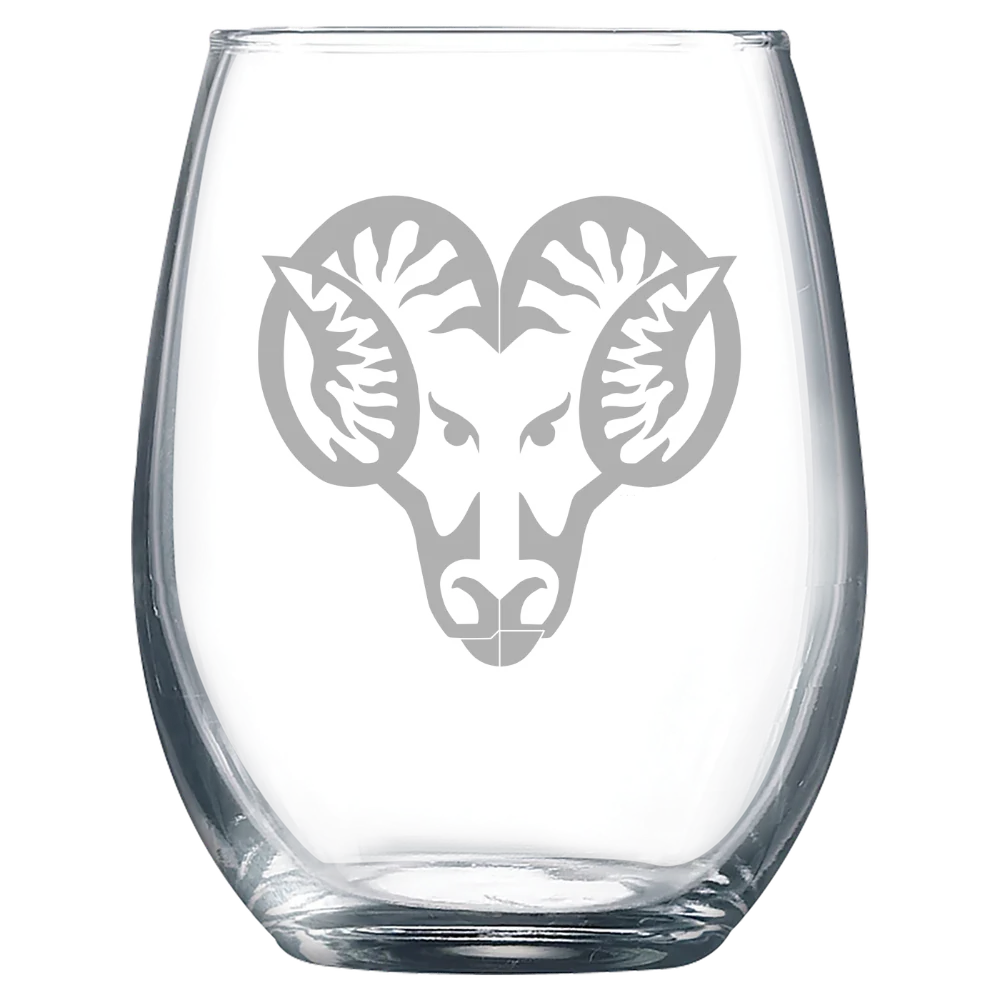 West Chester University of Pennsylvania Polar Camel 9 oz. Stemless Wine Glass